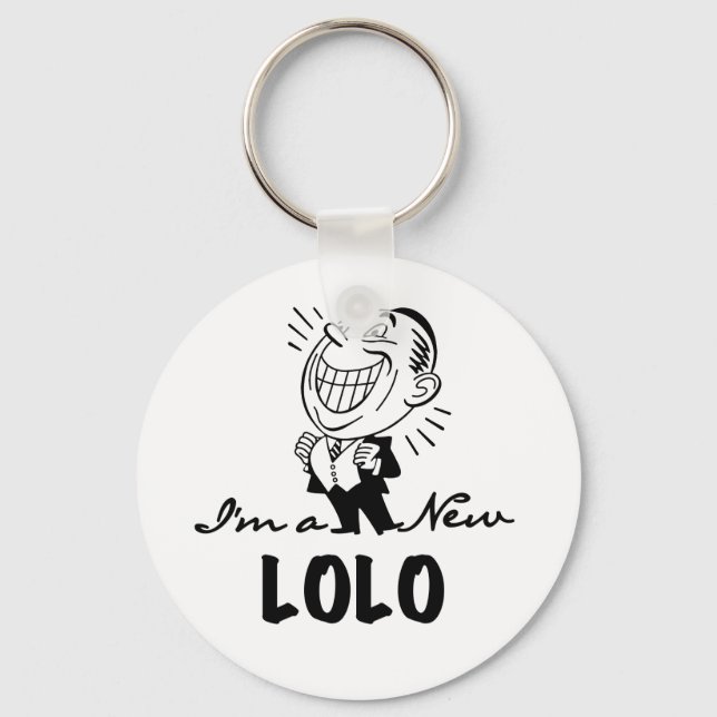 Smiling New Lolo T-shirts and Gifts Keychain (Front)
