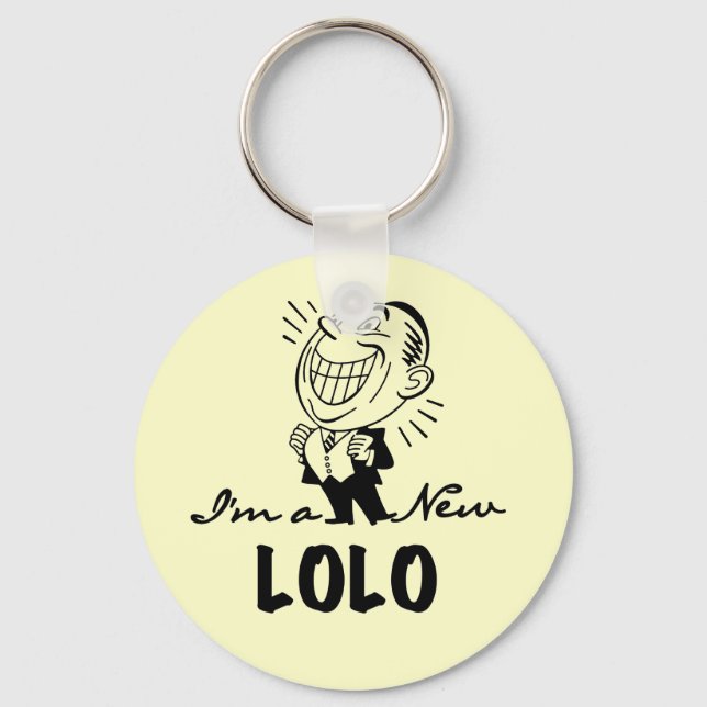 Smiling New Lolo T-shirts and Gifts Keychain (Front)