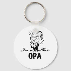 Smiling New Opa T-shirts and Gifts Keychain