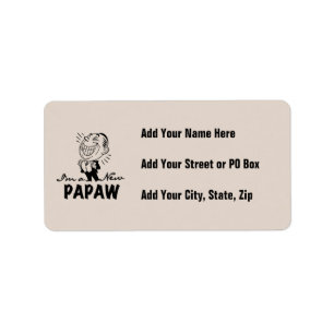 Smiling New Papaw Tshirts and Gifts Label