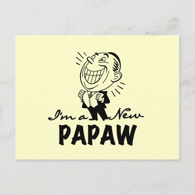 Smiling New Papaw Tshirts and Gifts Postcard (Front)