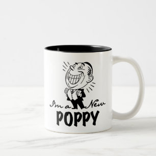 Smiling New Poppy T-shirts and Gifts Two-Tone Coffee Mug