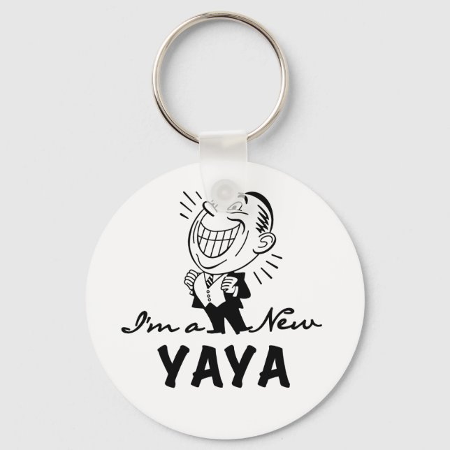 Smiling New Yaya Tshirts and Gifts Keychain (Front)