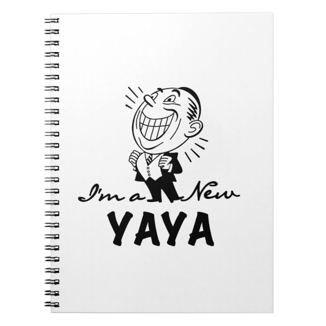 Smiling New Yaya Tshirts and Gifts Notebook (Front)