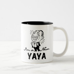 Smiling New Yaya Tshirts and Gifts Two-Tone Coffee Mug