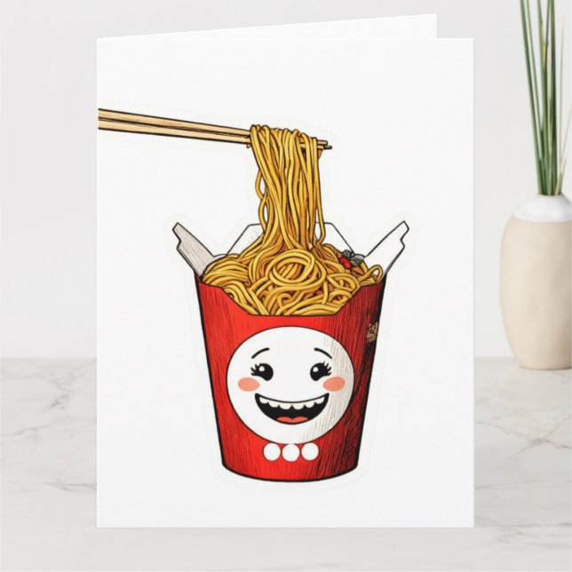 Smiling noodles card (Front)