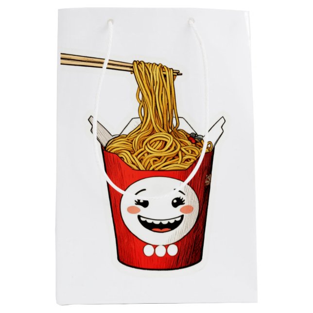 Smiling noodles medium gift bag (Front)