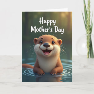 Smiling Otter Mothers Day Card