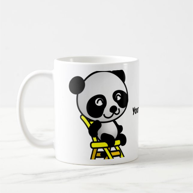 Smiling Panda Coffee Mug (Left)