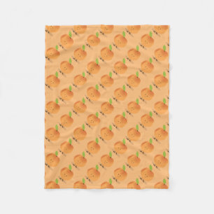 Smiling Peach Fleece Blanket