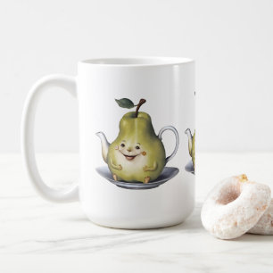 Smiling Pear Teapot Coffee Mug