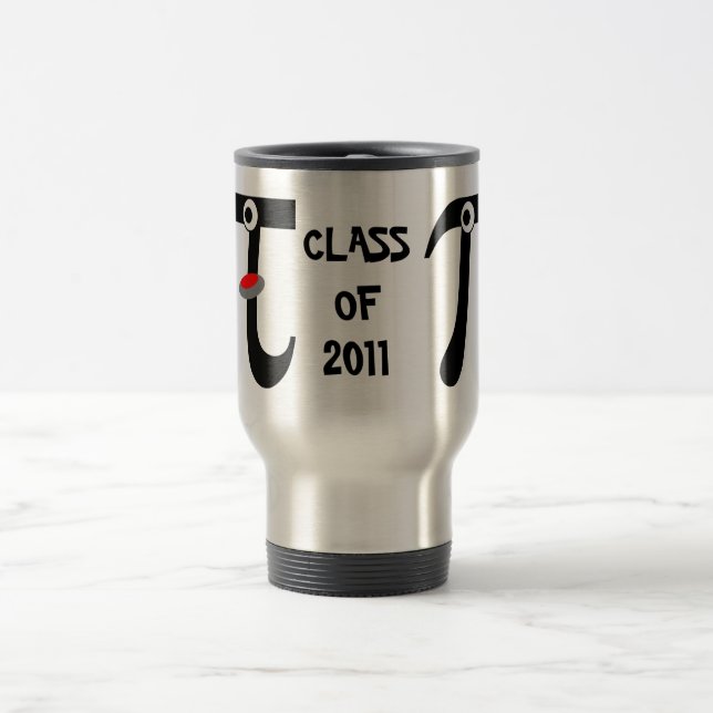 Smiling Pi Class of 2011 Aluminum Travel Mug (Center)
