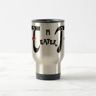 Smiling Pi Eater Aluminum Travel Mug