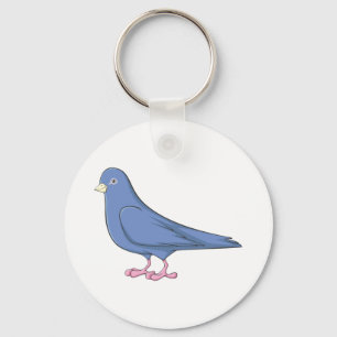 Smiling Pigeon Keychain