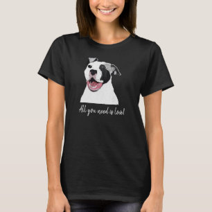 Smiling Pit Bull Dog T-Shirt