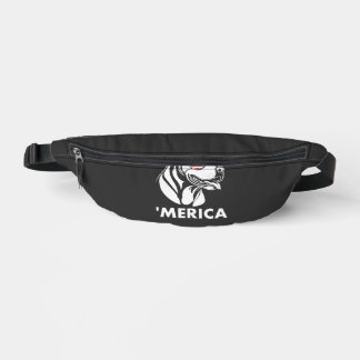 Smiling Pitbull Sun Glasses 4th Of July Merica Fanny Pack