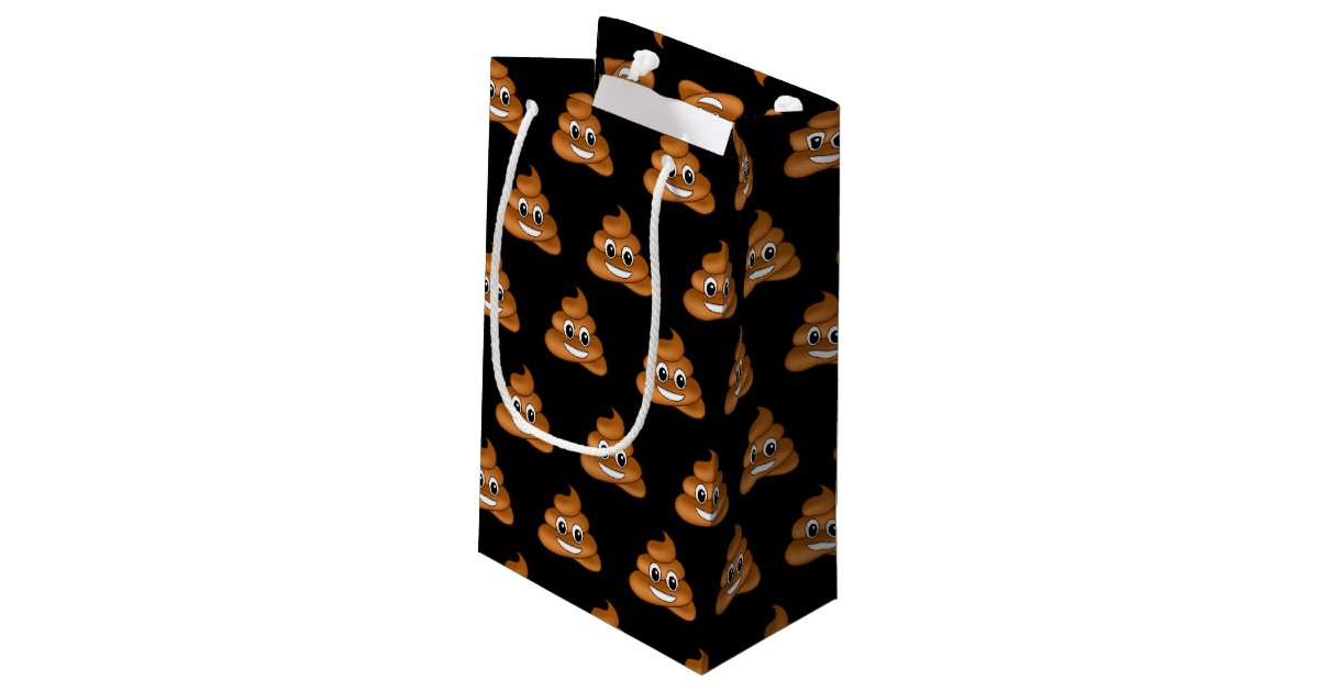 Smiling Poop Emoji gift bag Zazzle