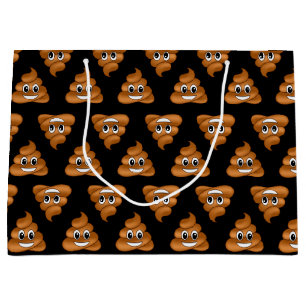Smiling Poop Emoji gift bag