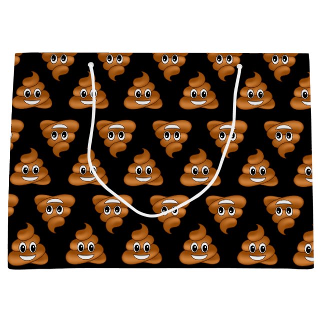 Smiling Poop Emoji gift bag (Front)
