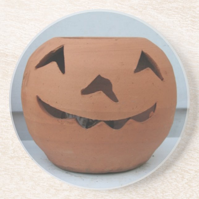Smiling Pumpkin Coaster (Front)