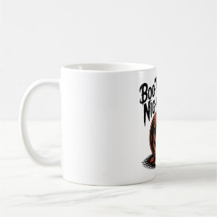 Smiling Pumpkin with Fall Leaves Design Coffee Mug