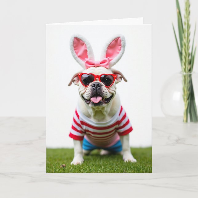 Smiling Pup Portrait Card (Front)