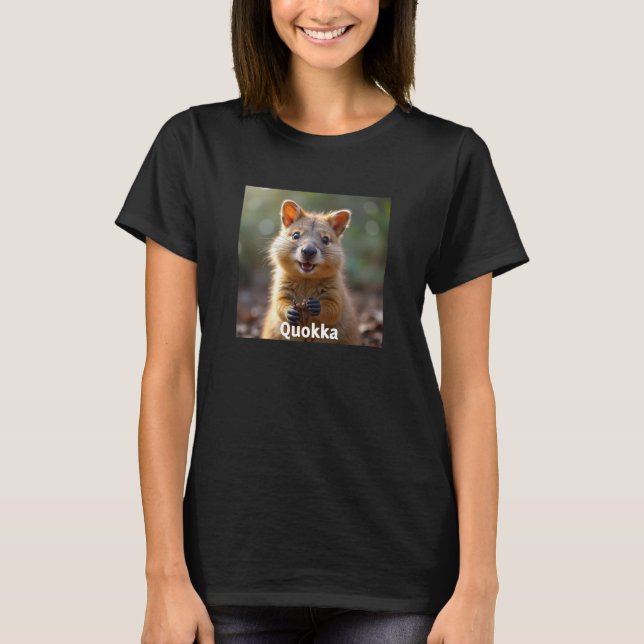 Smiling Quokka - Cute Animals T-Shirt (Front)