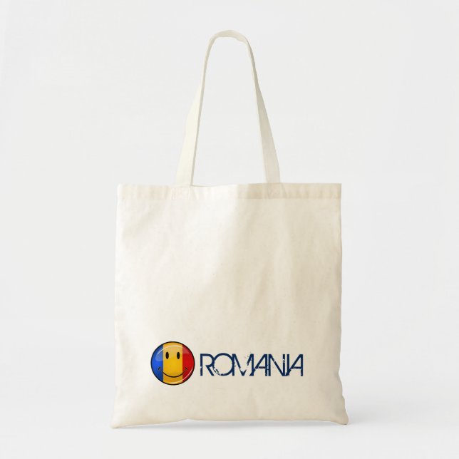 Smiling Romanian Flag Tote Bag (Front)