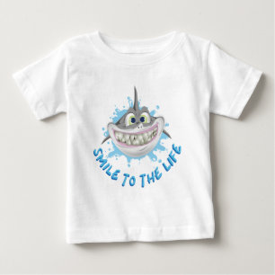 Smiling shark in cartoon style - Smile to the life Baby T-Shirt