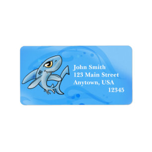 Smiling Shark Label