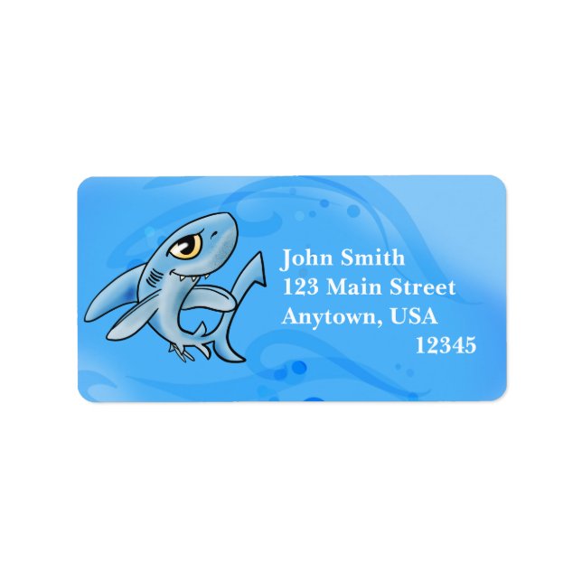 Smiling Shark Label (Front)