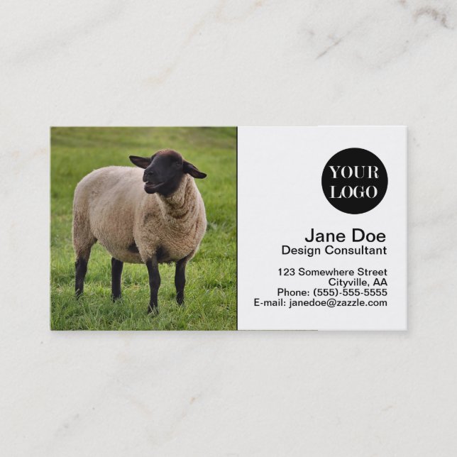 Smiling Sheep Business Card (Front)