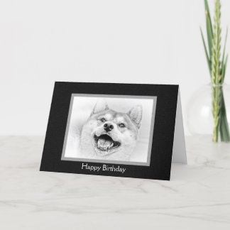 Smiling Shiba Inu dog Card