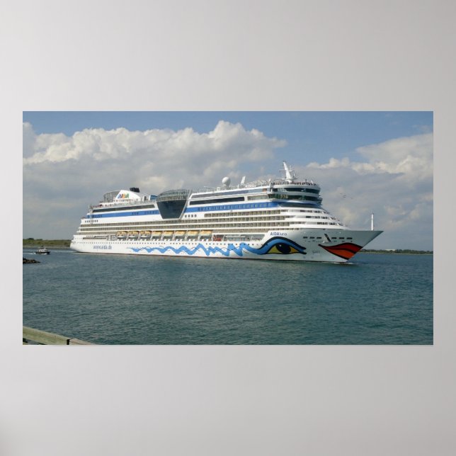 Smiling Ship in Channel Poster (Front)