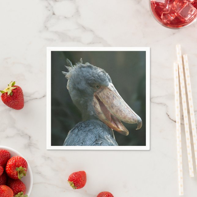 Smiling Shoebill Napkin (Insitu)