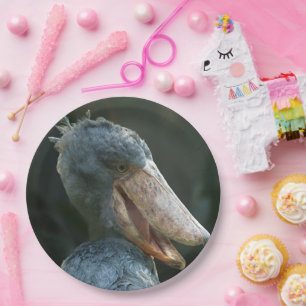 Smiling Shoebill Paper Plate