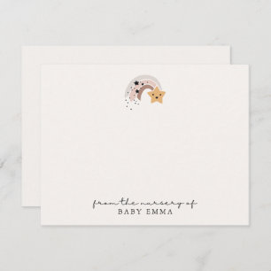 Smiling Shooting Star "From the Nursery Of" Card