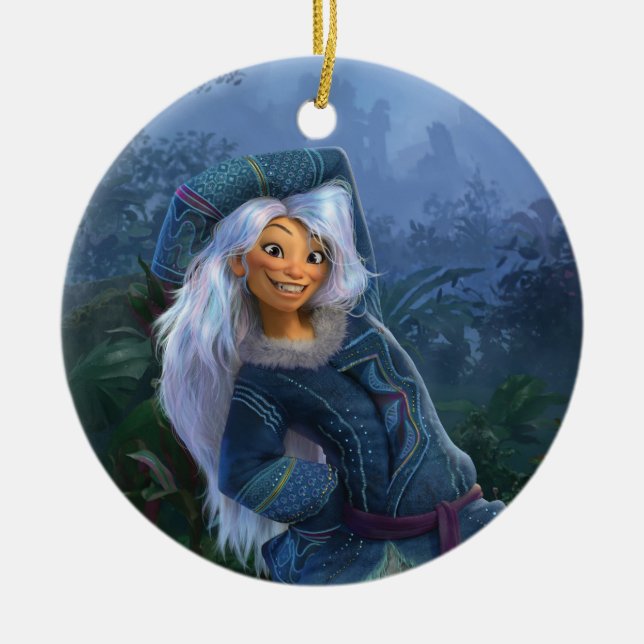 Smiling Sisu Ceramic Ornament (Front)