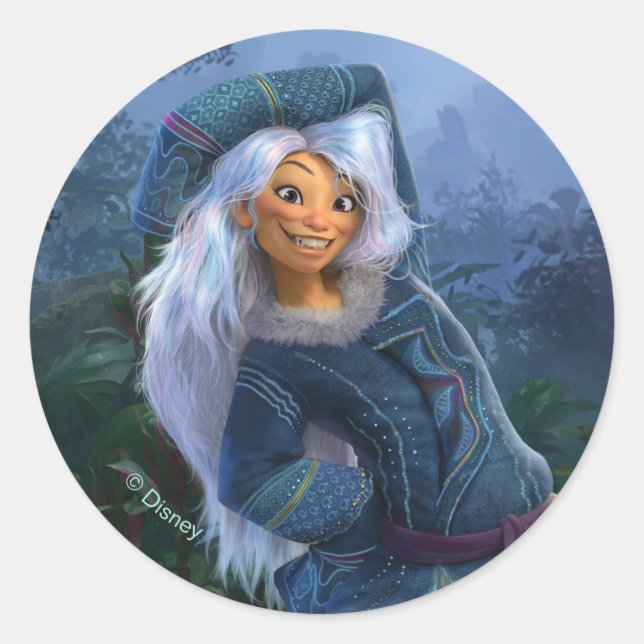 Smiling Sisu Classic Round Sticker (Front)