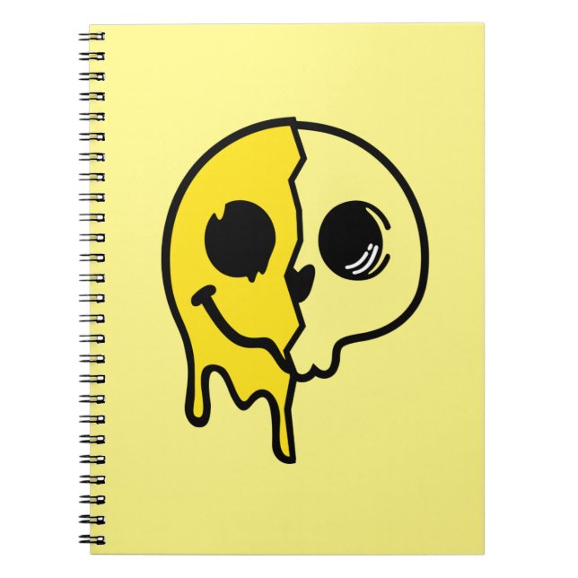 Smiling Skull Face Notebook (Front)