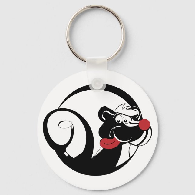 Smiling Skunk Keychain (Front)