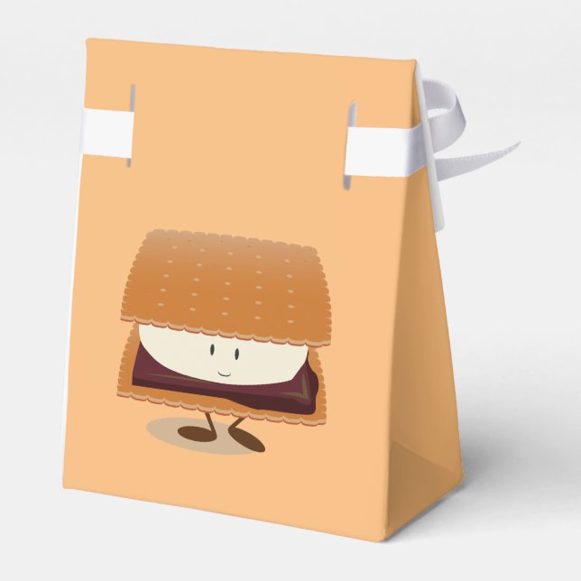 Smiling S'more Favor Box (Back Side)