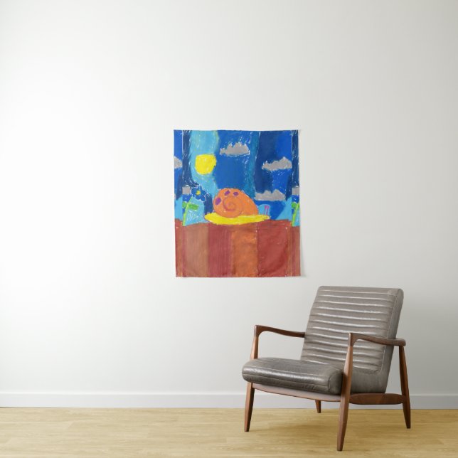 Smiling Snail Tapestry (In Situ)