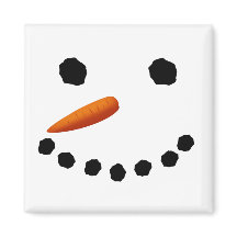 Smiling Snowman Christmas magnet
