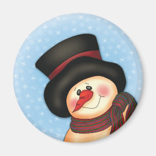 "Smiling Snowman" Magnet