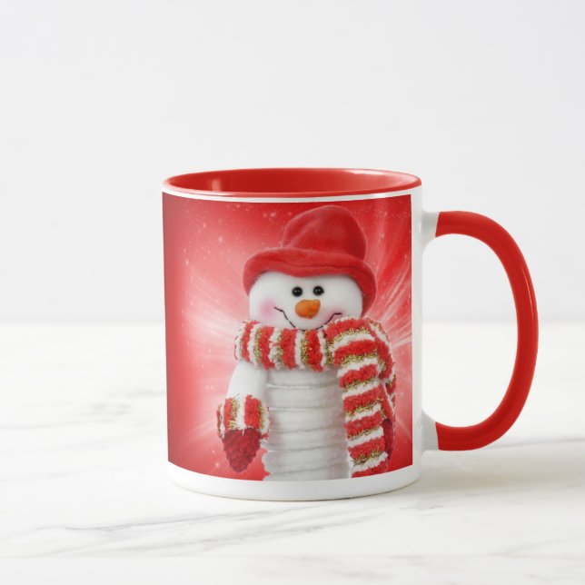 smiling snowman mug (Right)