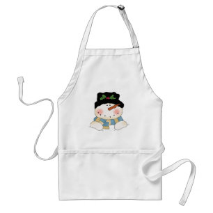 Smiling  Snowman Tshirts and Gifts Standard Apron