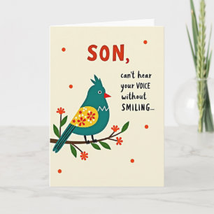 Smiling Son Missing You Card