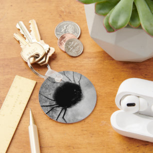 Smiling Spider by Odilon Redon, Vintage Halloween Keychain