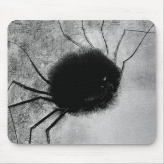 Smiling Spider by Odilon Redon, Vintage Halloween Mouse Pad